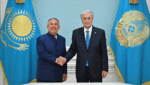 Қасим-Ҷомарт Токаев ва Рустам Миннихонов рушди ҳамкории Қазоқистон ва Тотористонро баррасӣ намуданд