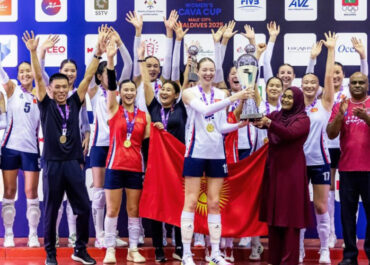 Женская сборная команда Кыргызстана по волейболу стала победителем Кубка CAVA