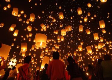 В Китае зажгли огни крупнейшего фестиваля фонарей