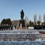 В Астане почтили память Ивана Панфилова в День защитника Отечества