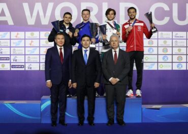 Казахстанский шпажист Руслан Курбанов завоевал серебро на Кубке мира в Астане