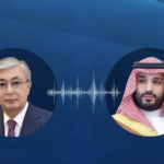 Токаев бо шоҳзодаи Арабистони Саудӣ дар бораи шиддат гирифтани ҳолат дар Шарқи Наздик сӯҳбат намуд