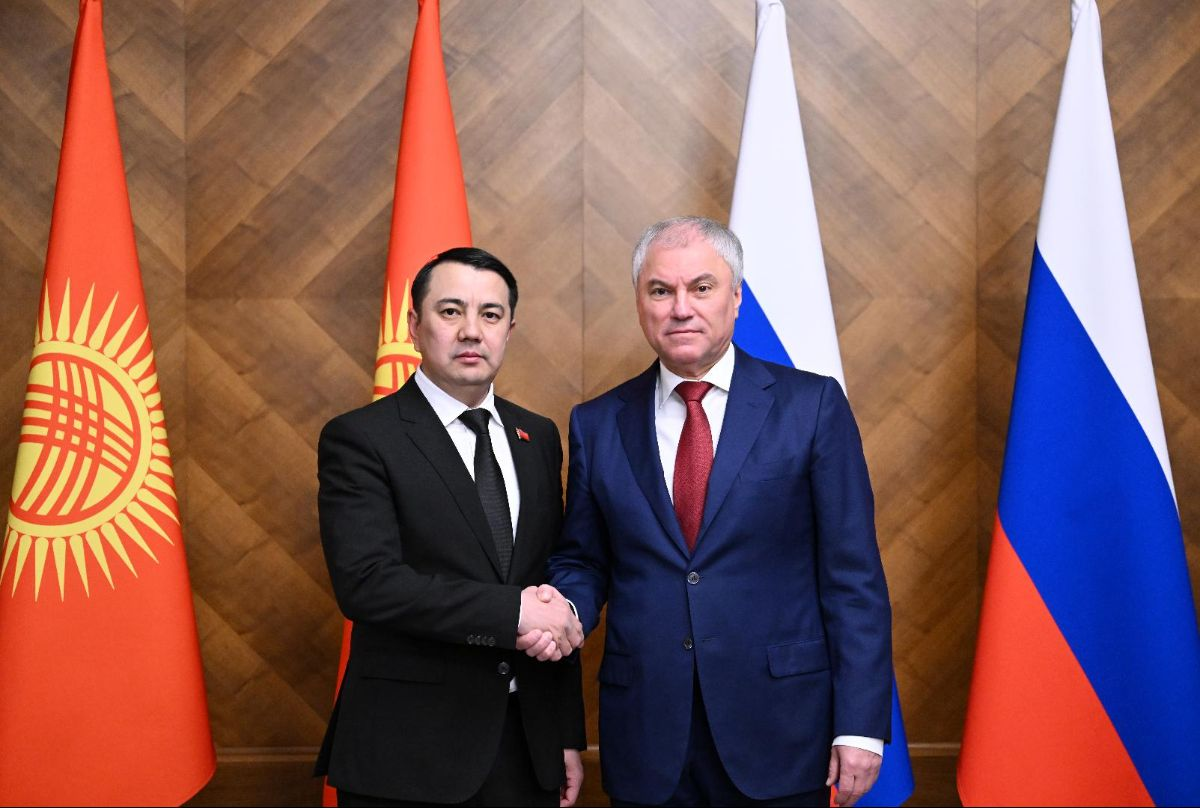 Торага Жогорку Кенеша Марлен Маматалиев встретился с Председателем Государственной Думы Вячеславом Володиным в Москве