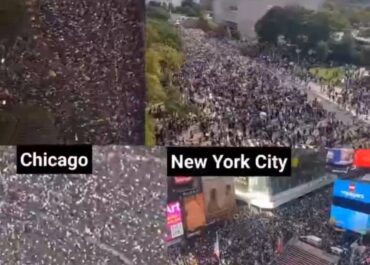 Массовые протесты в США против политики Трампа