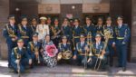 Военный оркестр поздравил Бибигуль Тулегенову с Днем Победы
