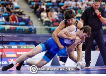 Казахстанец завоевал бронзу на чемпионате мира по греко-римской борьбе среди юношей до 17 лет
