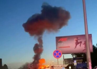 Под Киевом произошёл крупный пожар на складе боеприпасов 